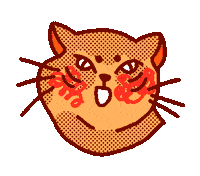 Mork_pap cat animal fat morkpap Sticker