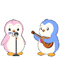 I Love You Singing Sticker by Pudgy Penguins