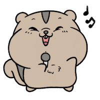 party animal singing Sticker by Aminal Stickers