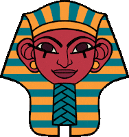 Ancient Egypt Queen Sticker by Claire Hummel