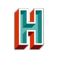 Alphabet Hello Sticker by The3Flamingos