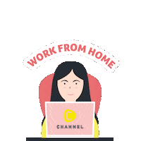 Work From Home Corona Sticker by C CHANNEL Indonesia