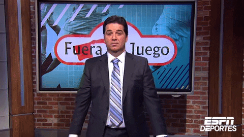 fuera de juego reactions GIF by ESPN Deportes