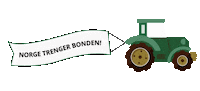 Bondelaget traktor bonde jordbruk landbruk Sticker