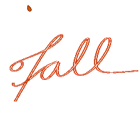Fall Orange Sticker