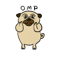 Pug Omg Sticker