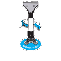 Squeegee Guy Sticker by windows101