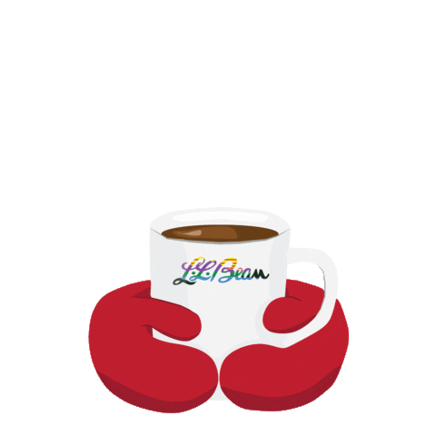 Happy Hot Coffee Sticker by L.L.Bean