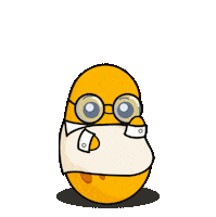 Big Brain Glasses Sticker by lilpotates