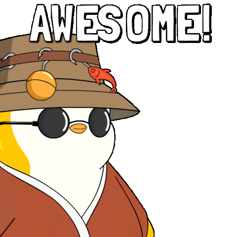 Love It Wow Sticker by Pudgy Penguins