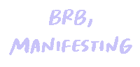 Lettering Brb Sticker
