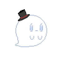 mellowsupreme pixel halloween ghost pixel art Sticker