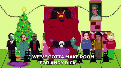excited andy dick GIF by South Park 