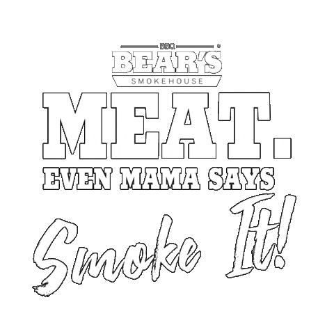 Smoked Meat Sticker by Bears Smokehouse BBQ