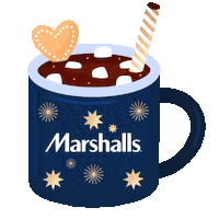 Hot Chocolate Coffee Sticker by Marshalls