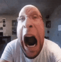 Angry Lawnmower Man GIF