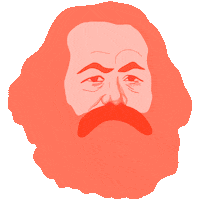 Karl Marx Communism Sticker by Rosa-Luxemburg-Stiftung