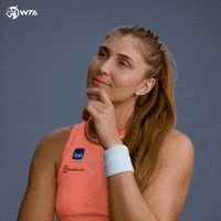 Thinking Nod GIF by WTA