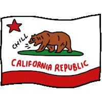 los angeles la Sticker by vienna pitts