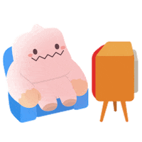 Couch Potato Drama Sticker by maplestory_tw