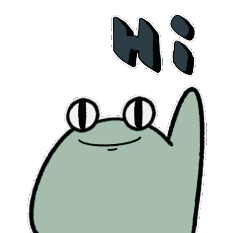 kaeruuu98 giphyupload hello hi animal Sticker