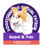 Patron Raquel Sticker by Doggygraphics