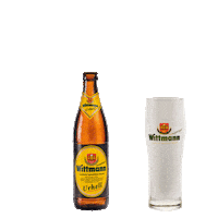Beer Bottle Sticker by Brauerei Wittmann