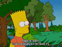 happy bart simpson GIF
