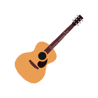 Guitar Sticker by The Country Minimalists