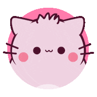 Cat Love Sticker by Pembe