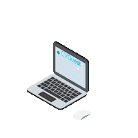 Computer Searching Sticker by CVQuest
