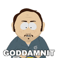 God Damn Dammit Sticker by South Park