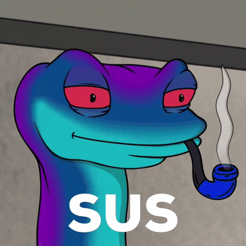 Suspicious Ada GIF by Snek