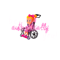 Pink Be Yourself Sticker