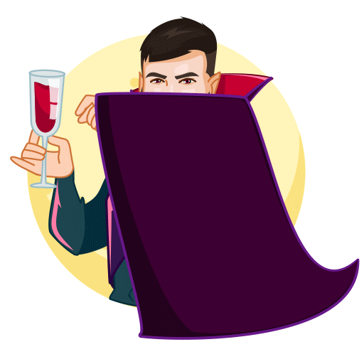 Sv3tlana7 halloween magic moon wine Sticker