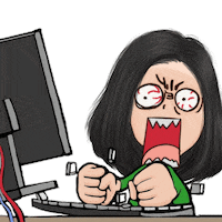 angry laugh Sticker
