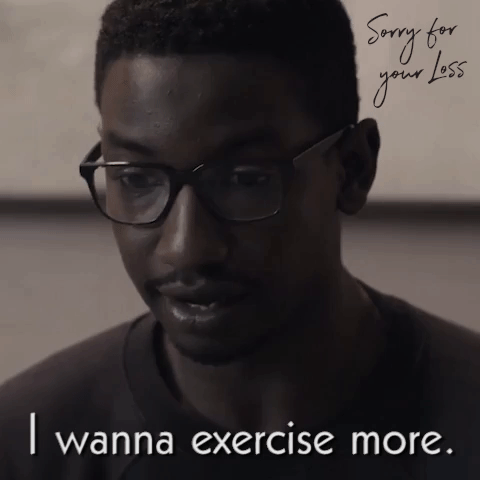 season 1 exercise GIF by Sorry For Your Loss