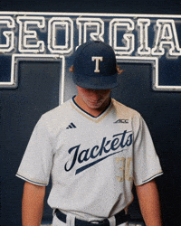 Georgia Tech Baseball GIF by Georgia Tech Yellow Jackets