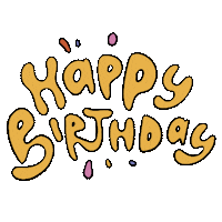 Happy Birthday Art Sticker by Ankita Thakur
