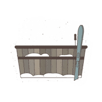 Snowboarding Hot Tub Sticker by Visit Montana