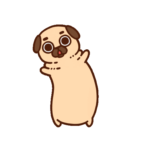 April Fools Dog Sticker by Puglie Pug