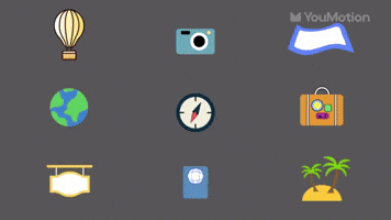 Travel Icons And Vacation Elements Pack