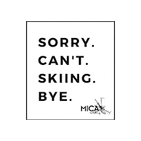 MicaHeliskiing sorry canada skiing bc Sticker