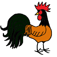 Chicken Rooster Sticker