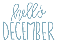 December Hello Sticker