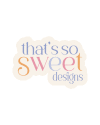 Logo Sticker by thats so sweet