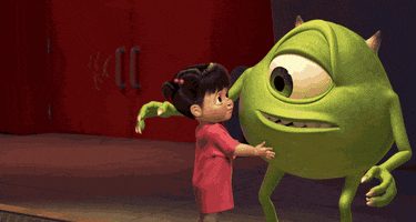 monsters inc hug GIF by Disney