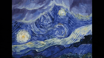 trulysocial animation painting trailer van gogh GIF