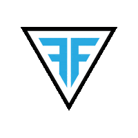 functionalfit logo blue shake triangle Sticker