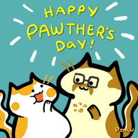 Fathers Day Cat GIF by Poku Meow